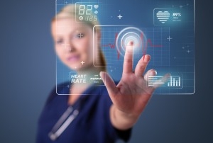 Nurse Using Digital Healthcare tools