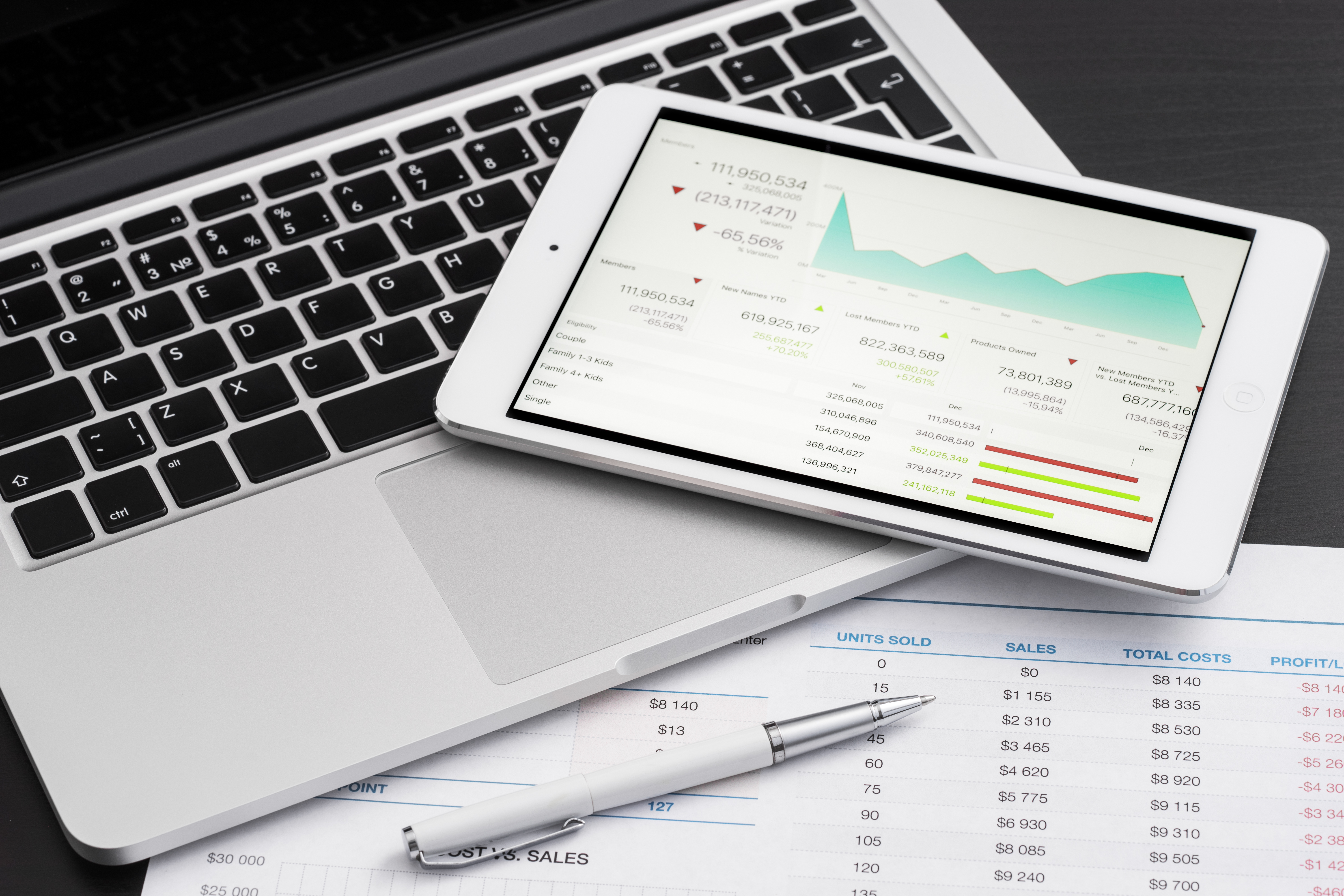 Business Analytic With Tablet Pc