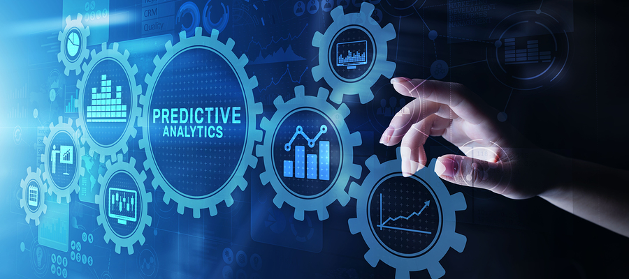 Abstract image of predictive analytics as transformative technology using data mining, statistics, modelling, machine learning, AI