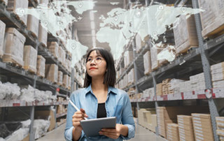 5 signs your business needs a data warehouse project with Chateaux - Pictured: worker walks through inventory