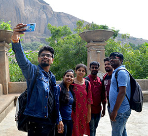Podshore team members on a team building excursion in India