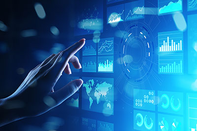 Example of a data dashboard visualization to help you analyze your business data