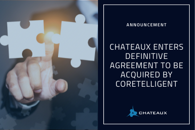 Chateaux Acquired by Coretelligent - Hand pointing to two puzzle pieces coming together